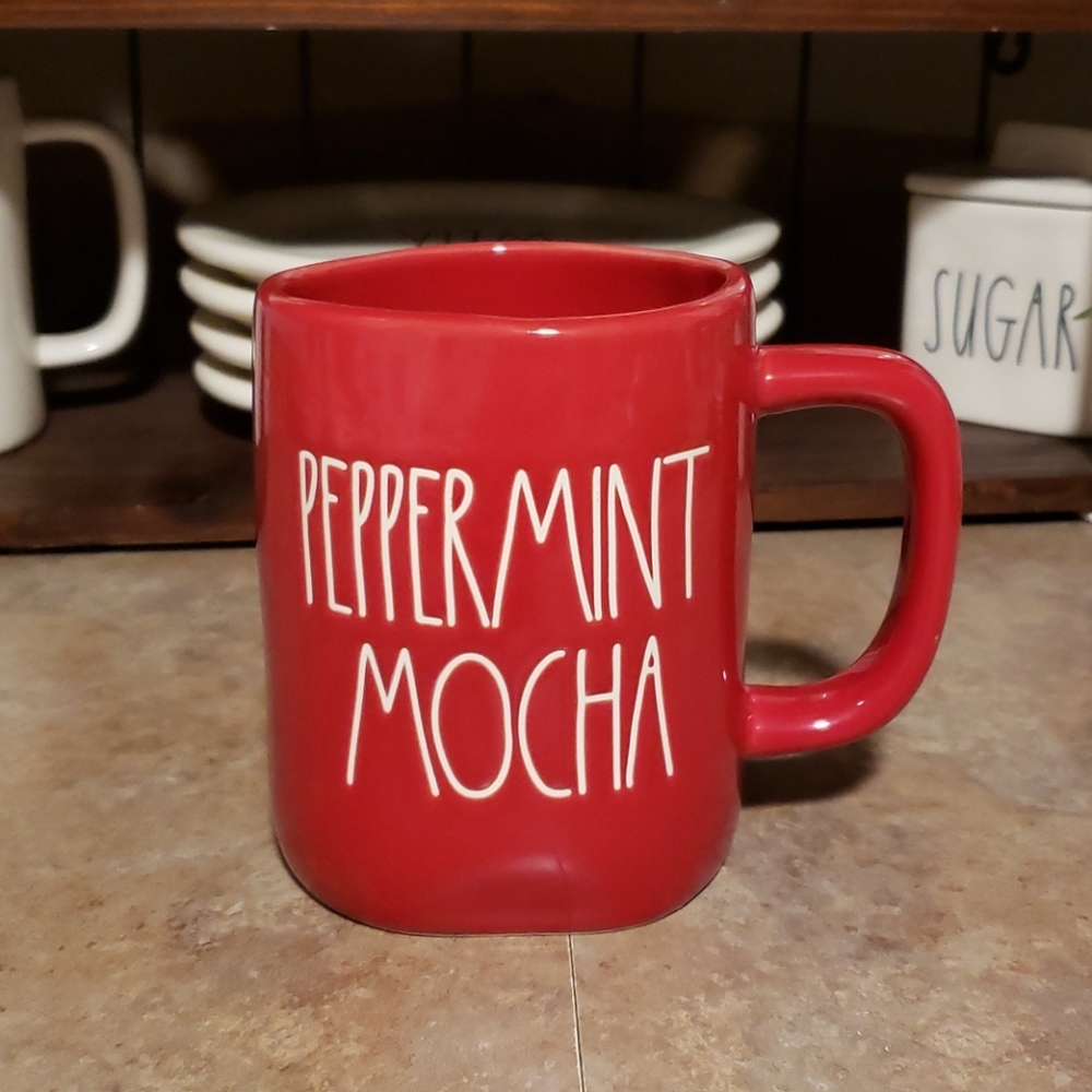 RAE DUNN PEPPERMINT MOCHA MUG